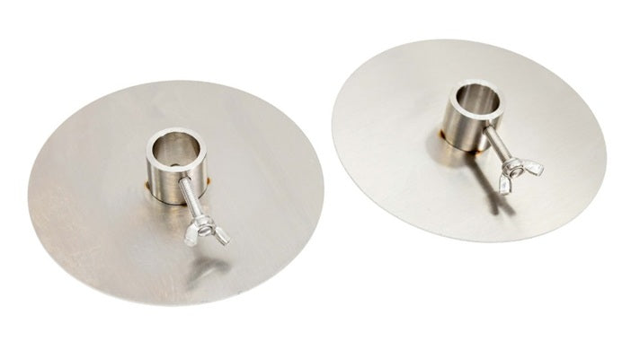 Stainless Steel Spit Roast Souvlaki Gyros Disc/Plate 22mm Round Collar